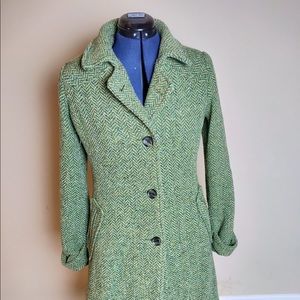 H&M Green Knitted Peacoat